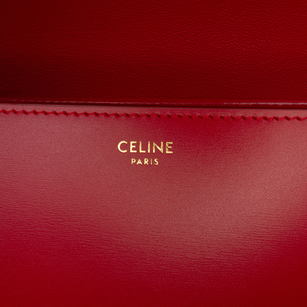 Pre-Loved Celine Teen Shiny Calfskin Triomphe Crossbody - Picture 5 of 11